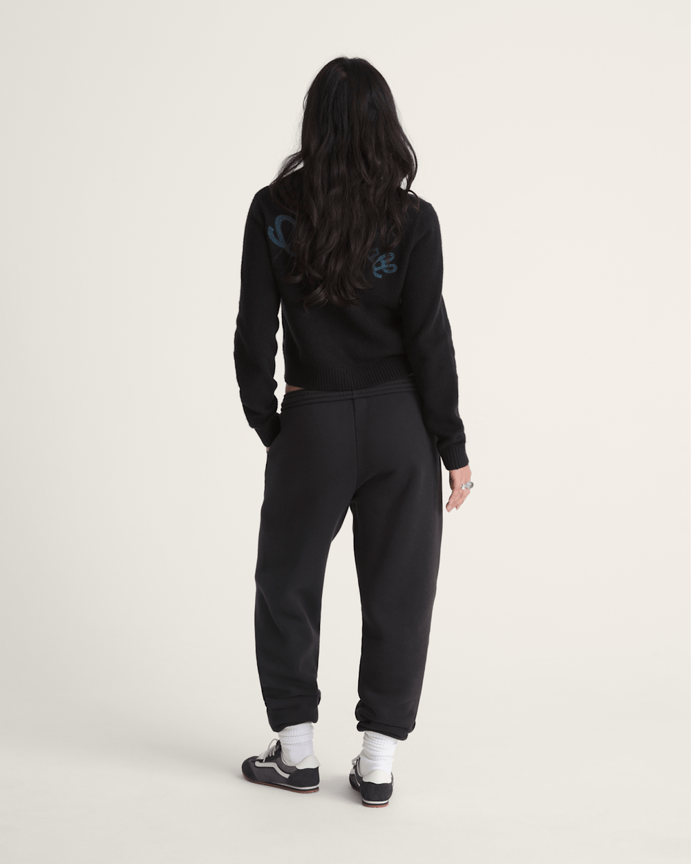 Salton Fleece Jogger Pants in Black | Vans sale