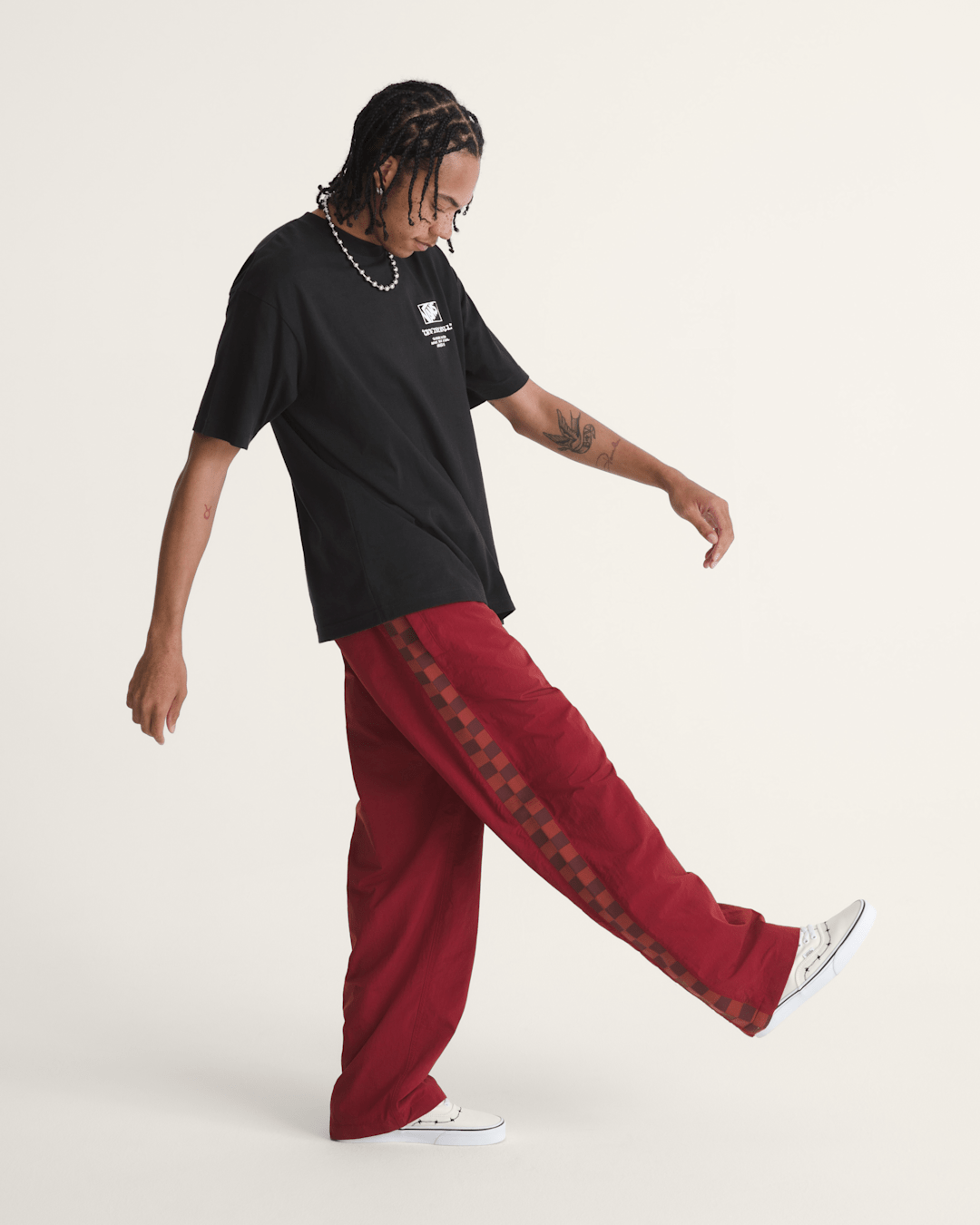 Ronnie Track Pants in Bordeaux Red | Vans near me