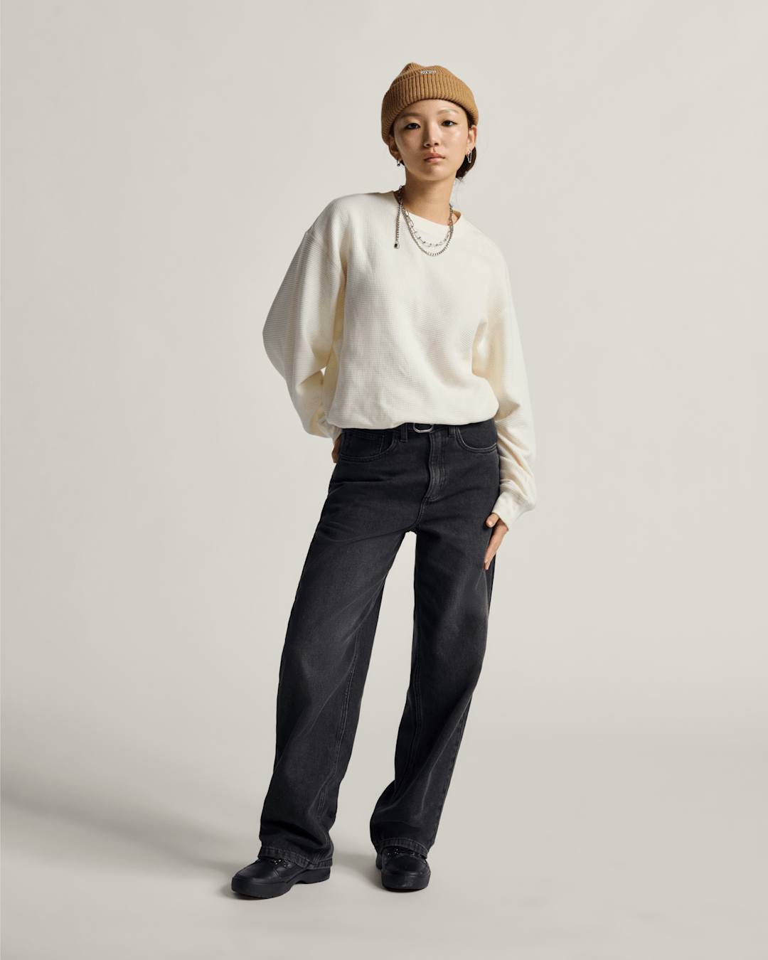 Sirelle 5 Pocket Denim Puddle Pants in Black | Vans discount