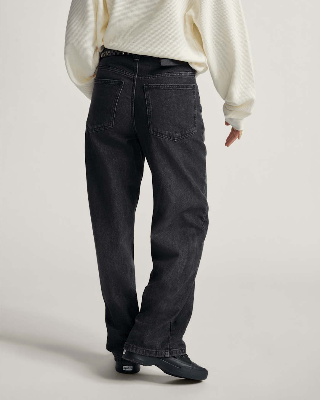 Sirelle 5 Pocket Denim Puddle Pants in Black | Vans discount