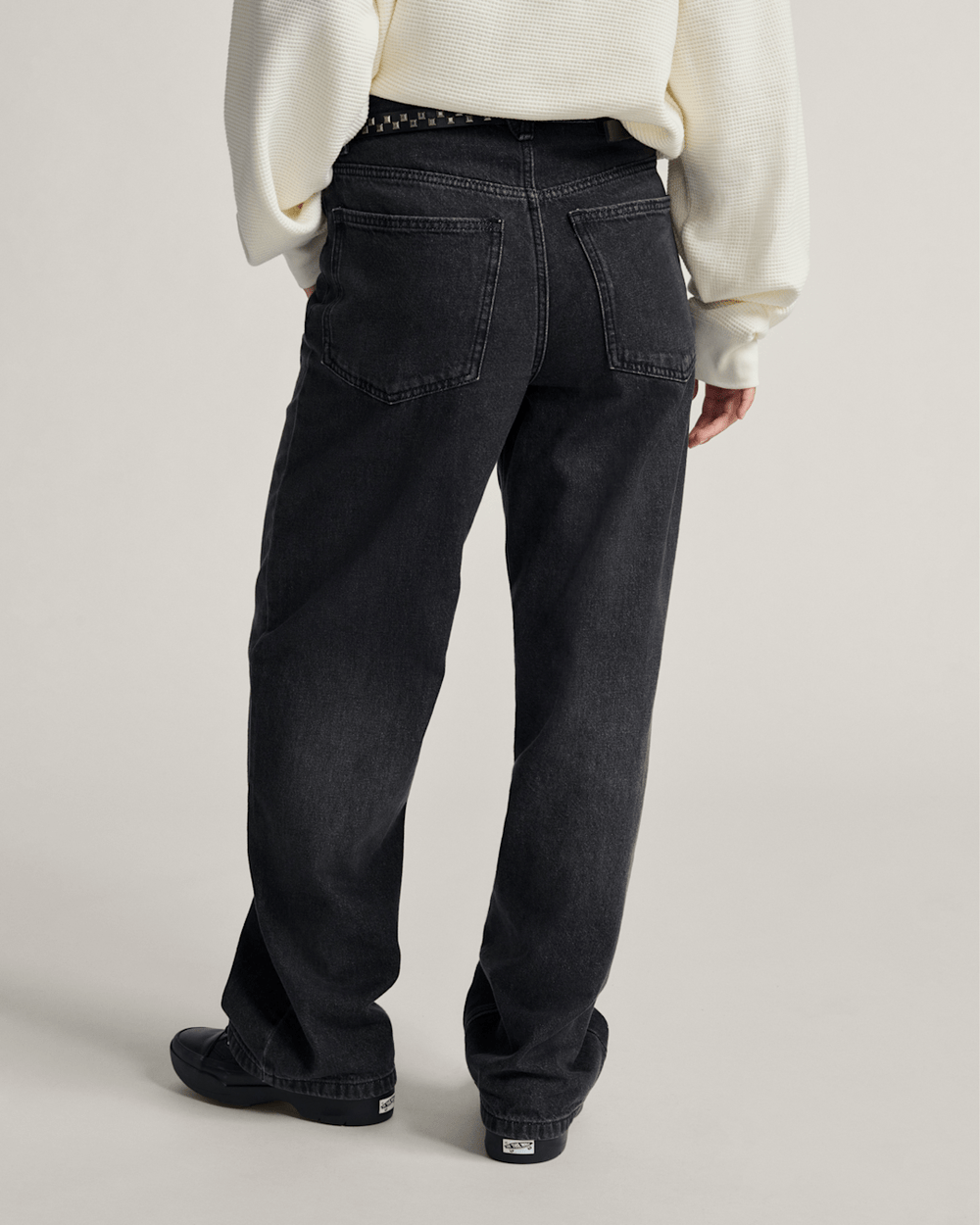 Sirelle 5 Pocket Denim Puddle Pants in Black | Vans discount
