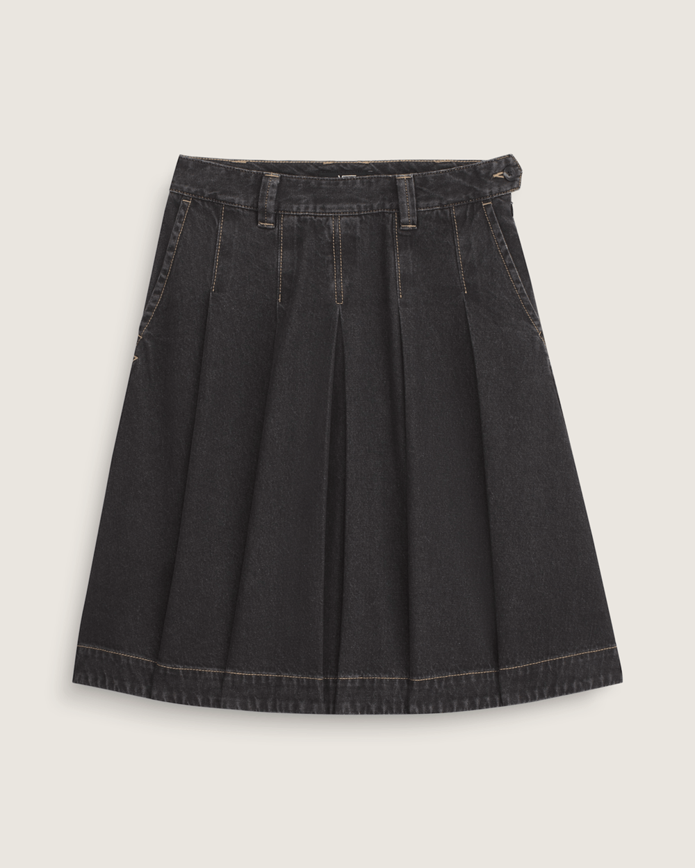 Authentic Chino Denim Skirt in Rinse Black | Vans online