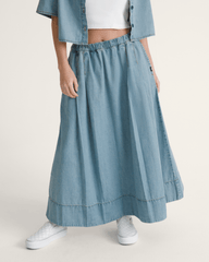Francesca Full Skirt in True Navy Blue | Vans outlet