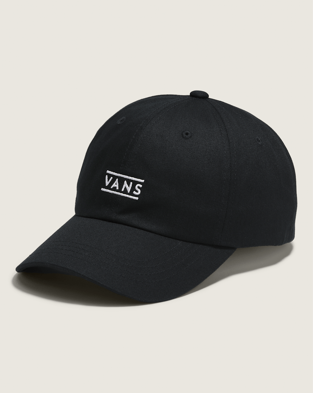 Half Box Curved Bill Jockey Hat in Black | Vans on sale
