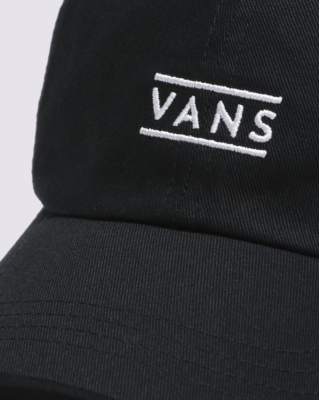 Half Box Curved Bill Jockey Hat in Black | Vans on sale