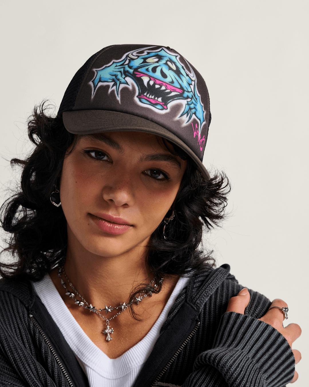 Wyman Trucker Hat in Coal Brown | Vans sale