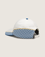 Vans Classic Strapback Hat in White / Blue | Vans outlet