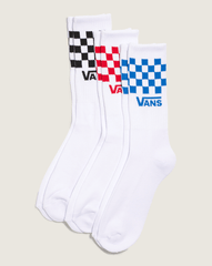 Classic Check Crew Socks 3-Pack in Checkerboard White | Vans near me