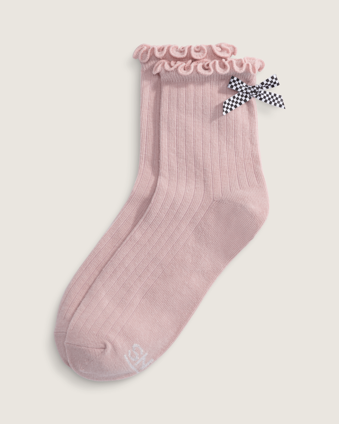 Bow Back Crew Socks in Sepia Rose Pink | Vans discount