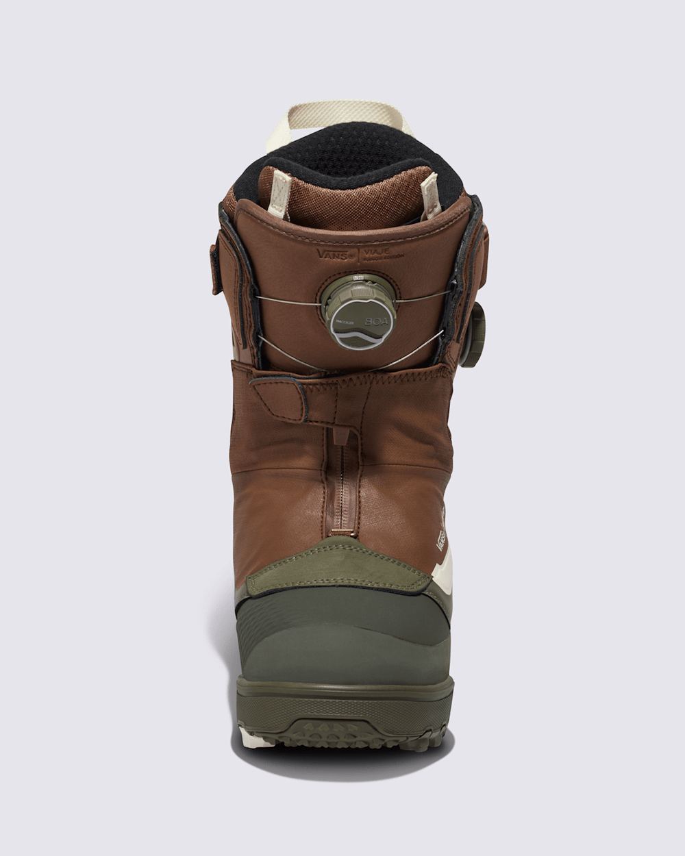 Womens Viaje Range Edition X Hana Beaman Snowboard Boot in Brown / Grape Leaf Green | Vans outlet