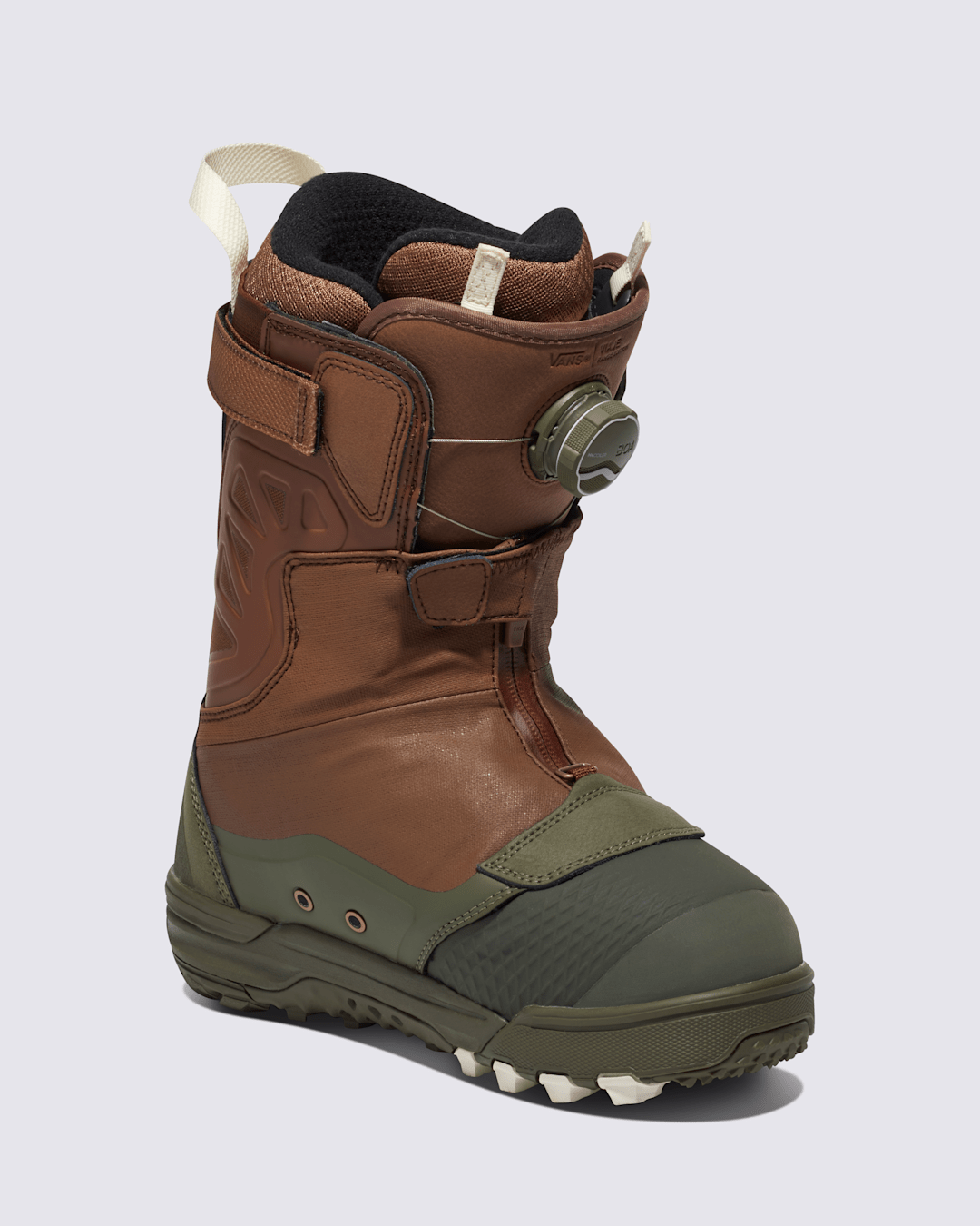 Womens Viaje Range Edition X Hana Beaman Snowboard Boot in Brown / Grape Leaf Green | Vans outlet