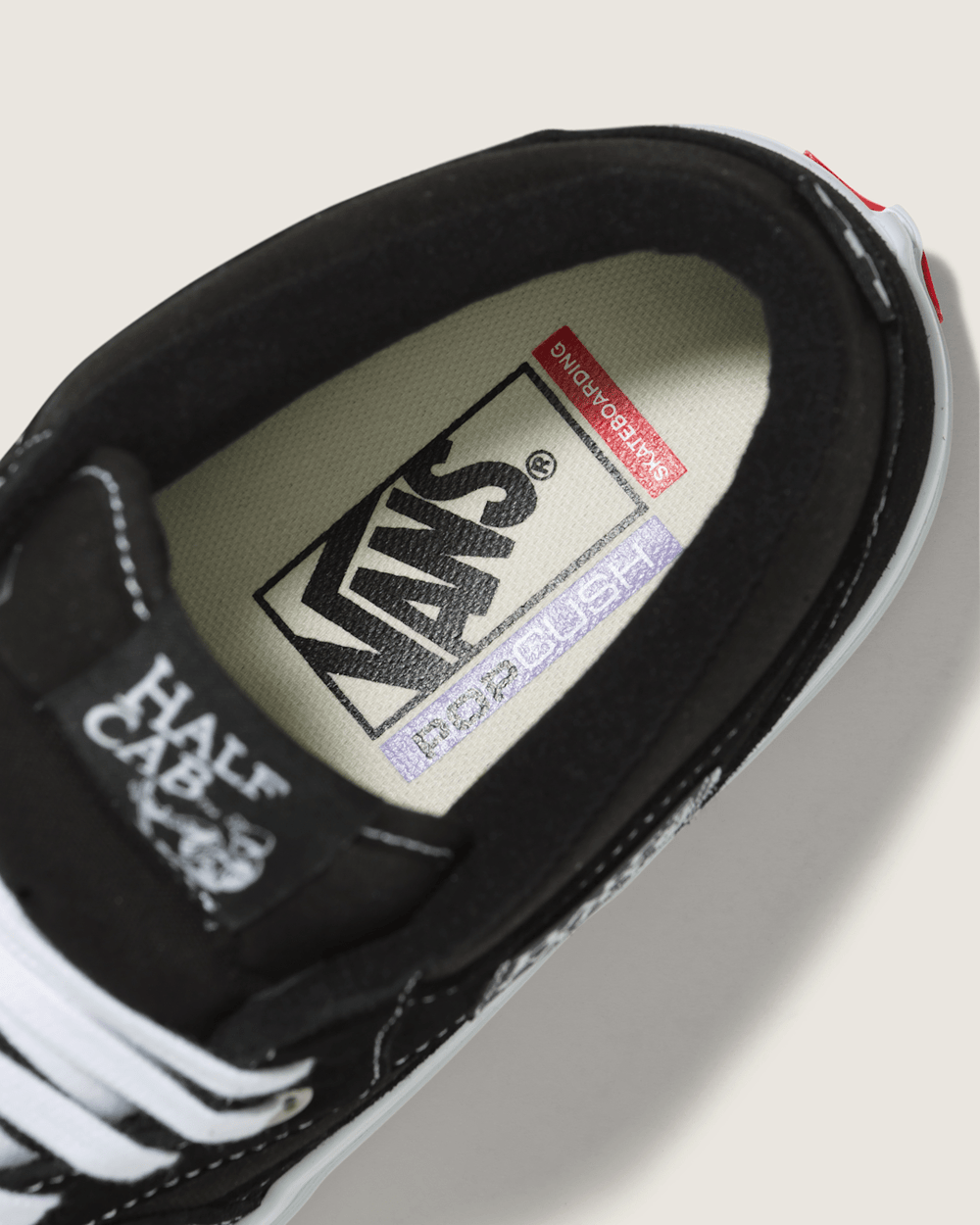 Skate Half Cab Black/White Skate Shoe | Vans discount