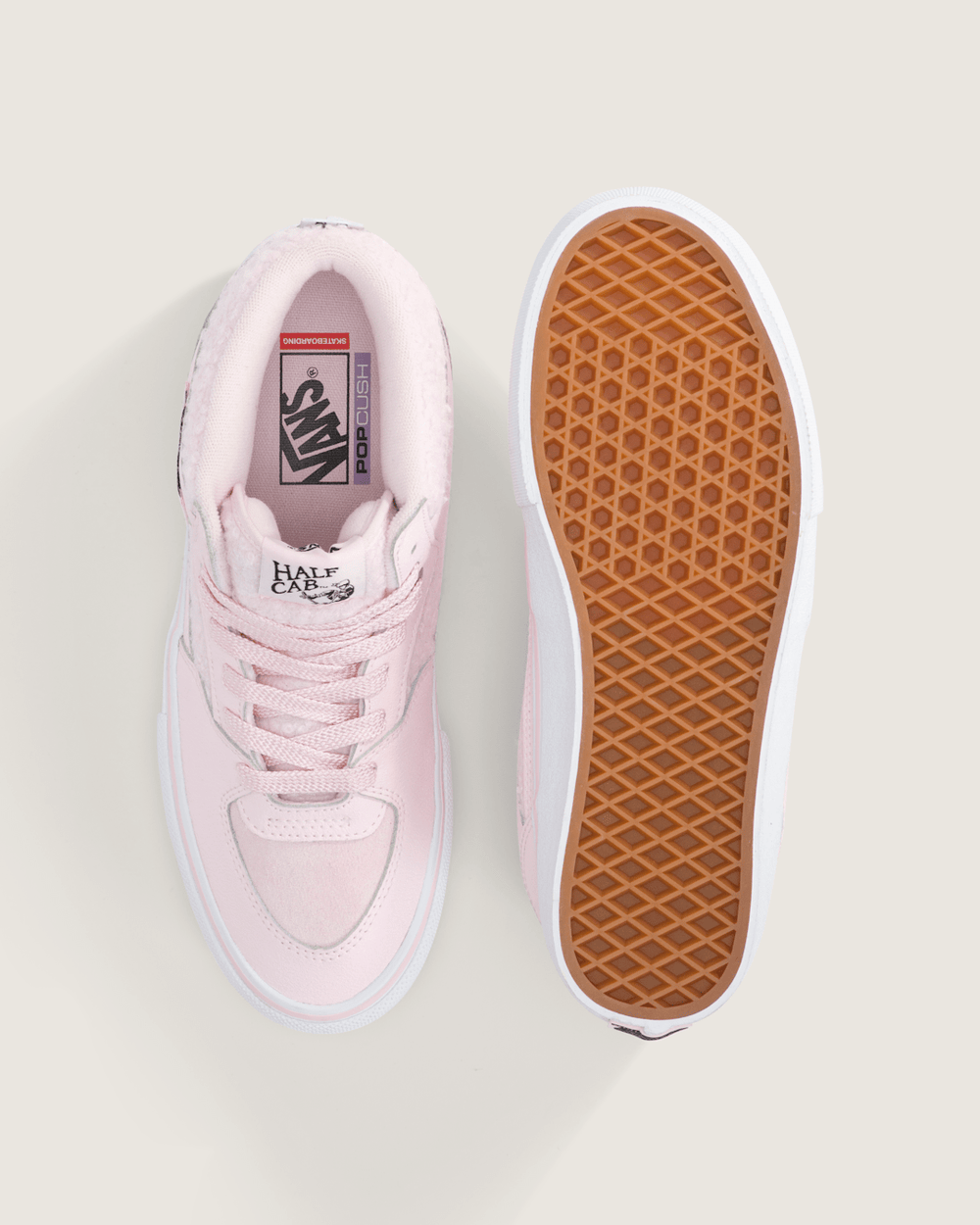 Skate Half Cab Shoe in Pink / White | Vans on sale