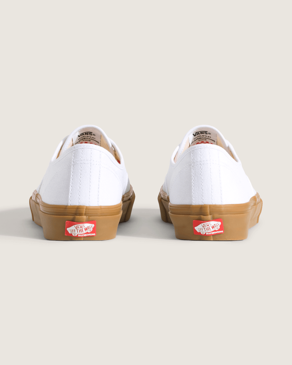 Skate Authentic Gum Shoe in White | Vans near me