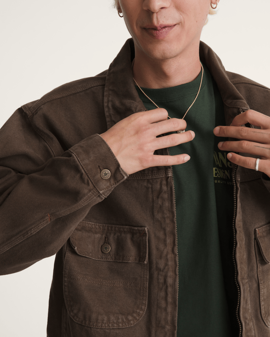 Skate Garage Denim Jacket in Coal Brown | Vans sale