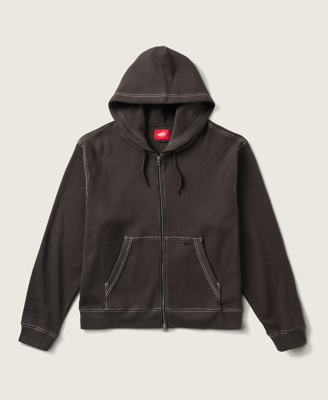 Skate Zip Thermal Hoodie in Faded Black | Vans on sale