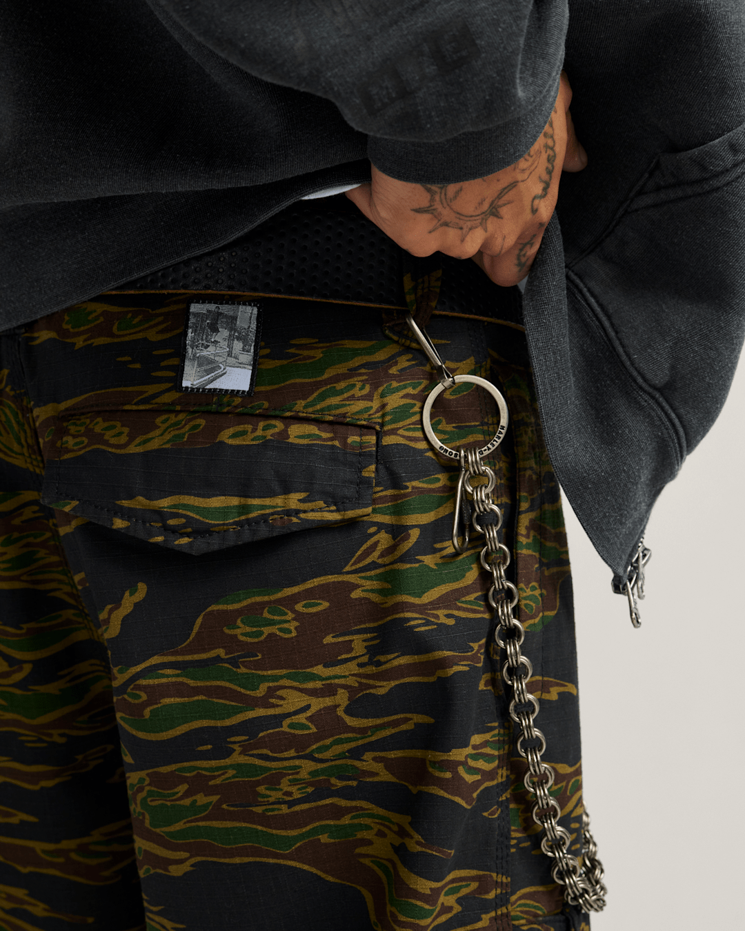 Skate Loose Cargo Pants by Atiba Jefferson in Atiba Camo Black | Vans on sale