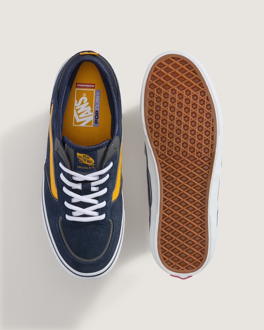 Skate Rowley Shoe in Navy Blue / Yellow | Vans outlet