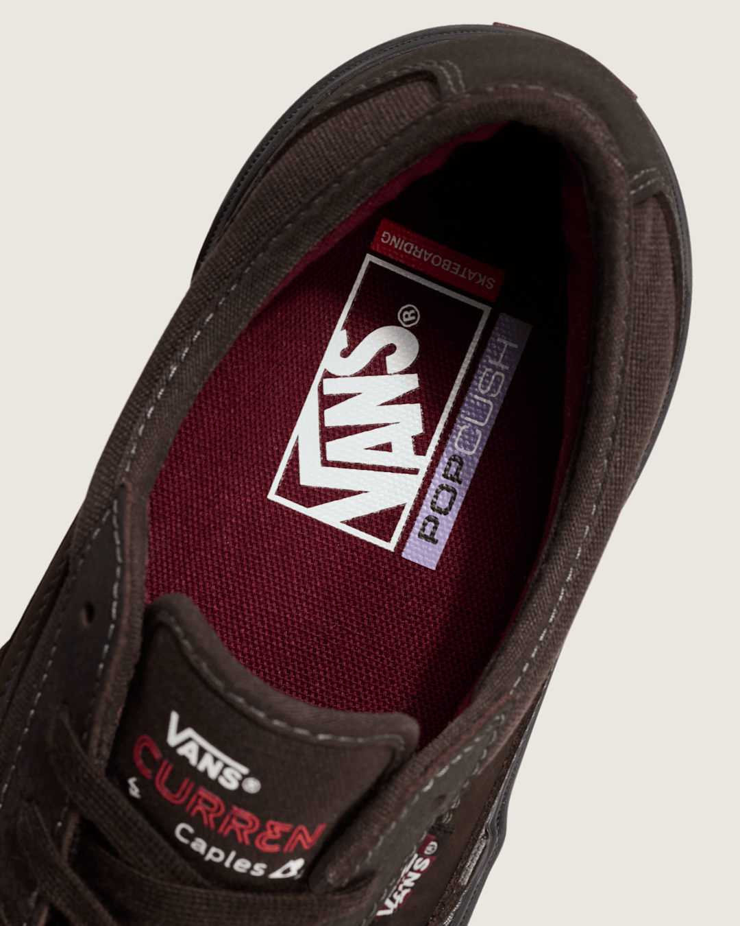 Skate Curren Caples Shoe in Dark Brown | Vans near me