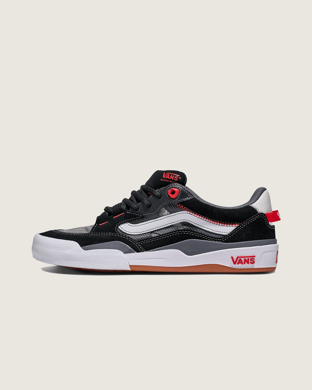 Skate 2 Wayvee Shoe in Black / White / Red | Vans sale