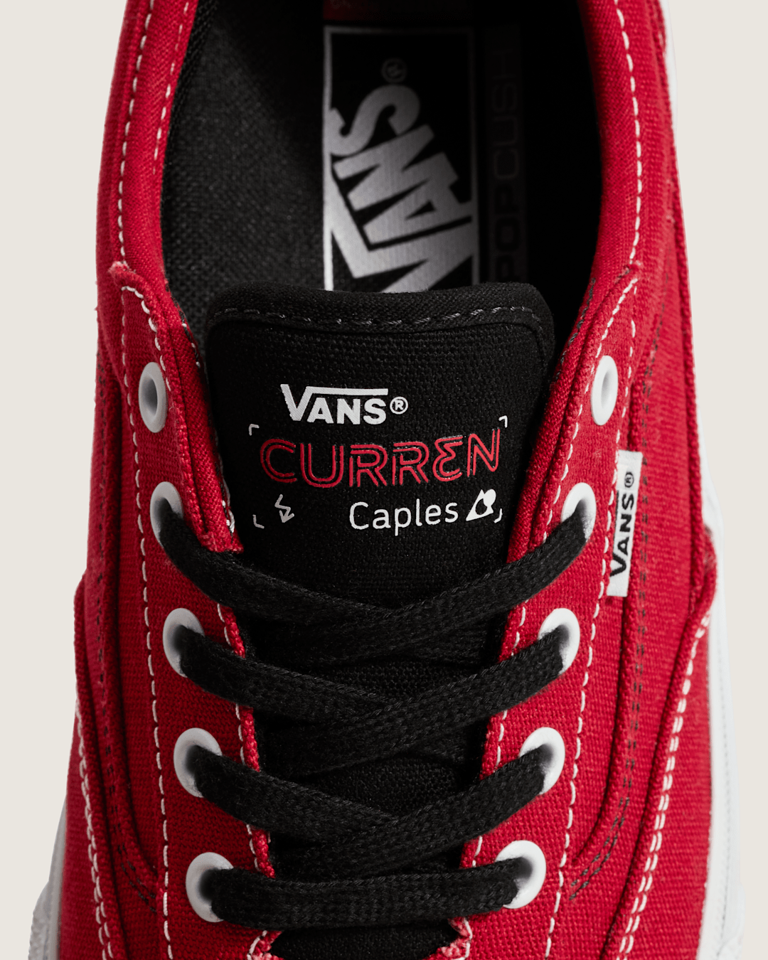 Skate Curren Caples Shoe in Red / White | Vans on sale