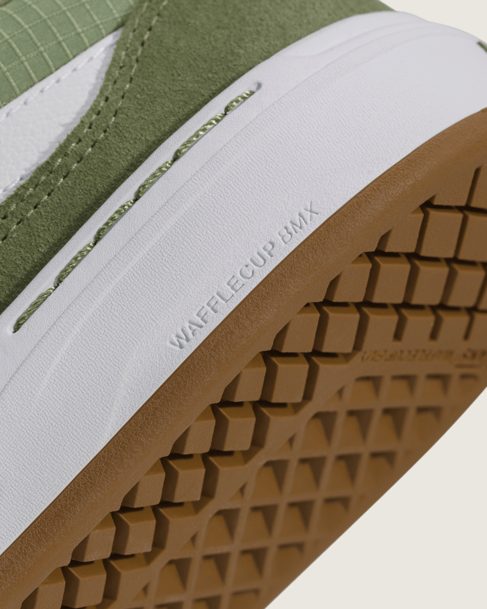 BMX Proof Wafflecup Shoe in Olive Green / White | Vans discount
