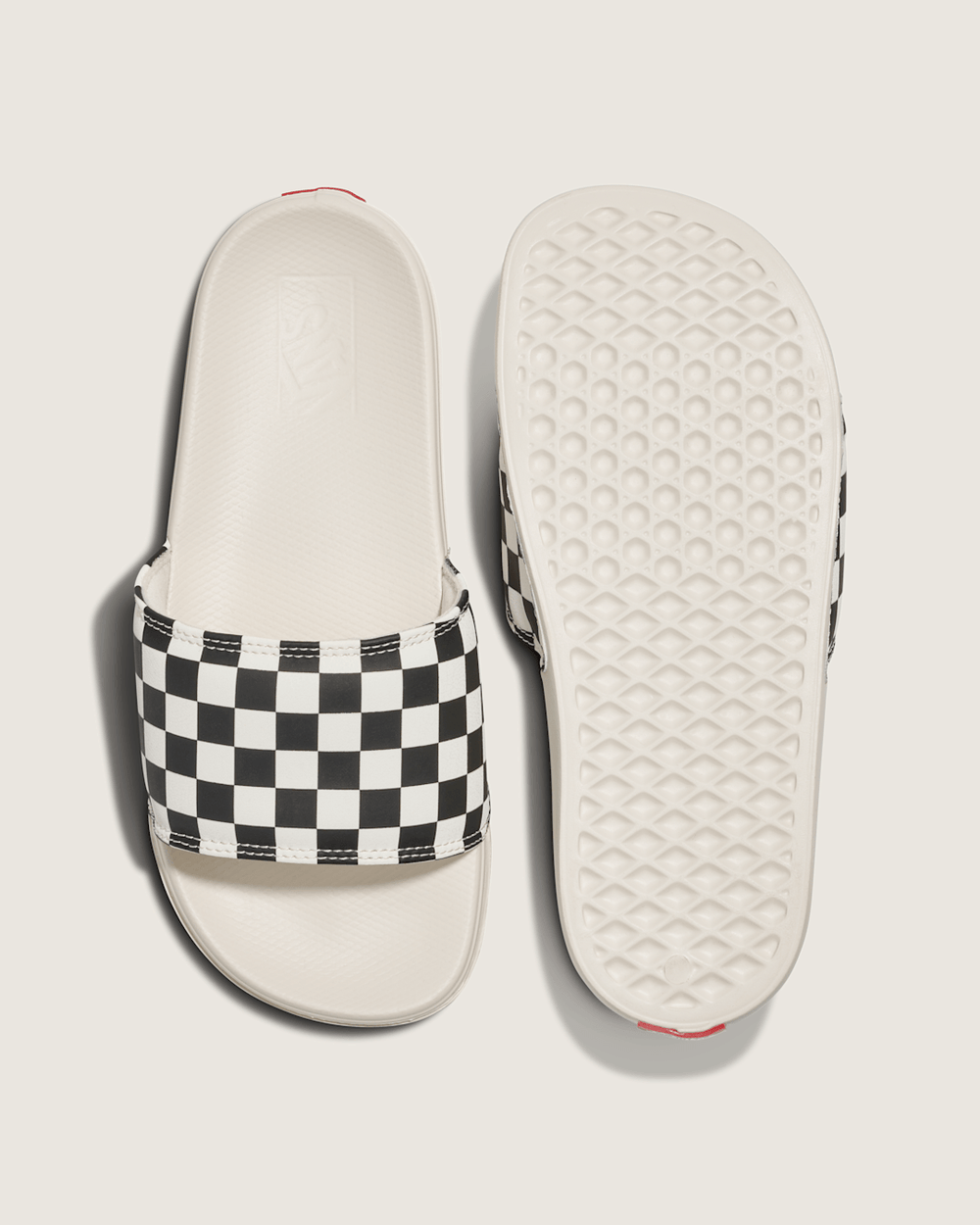 La Costa Checkerboard Slide in Checkerboard Black / White | Vans on sale