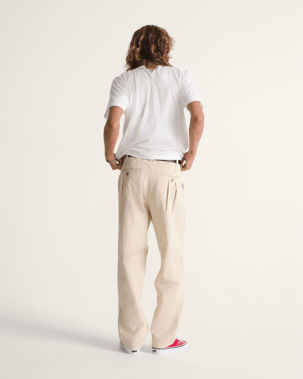 OTW by Vans Back Pleated Trousers in Creme Brulee Beige | Vans outlet