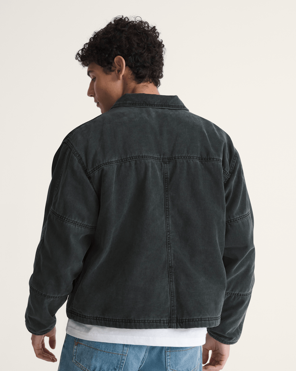 Umber Pigment Canvas Jacket in Black | Vans online