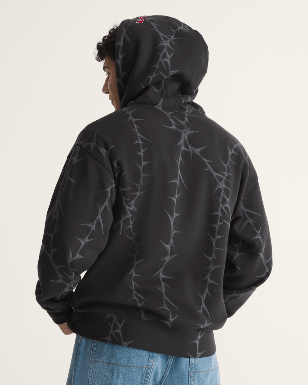 Prickler Patch Zip Hoodie in Black | Vans discount