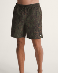 Primary II Elastic Printed Boardshorts in Obsidian Fern Green | Vans outlet