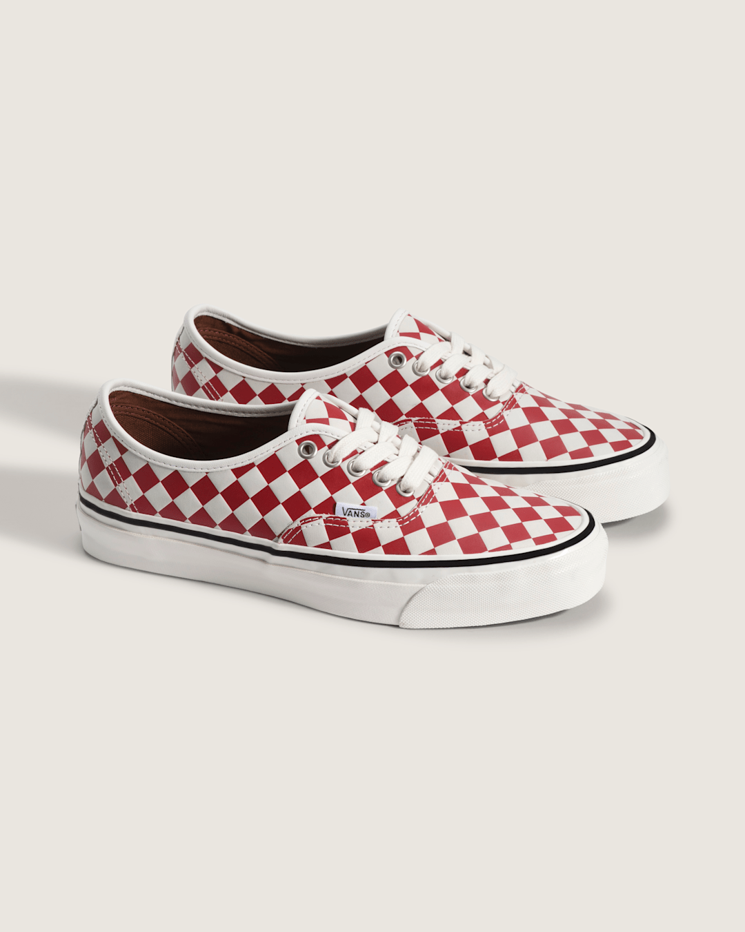 Premium Authentic Checkerboard Shoe in Checkerboard Red / Marshmallow White | Vans outlet
