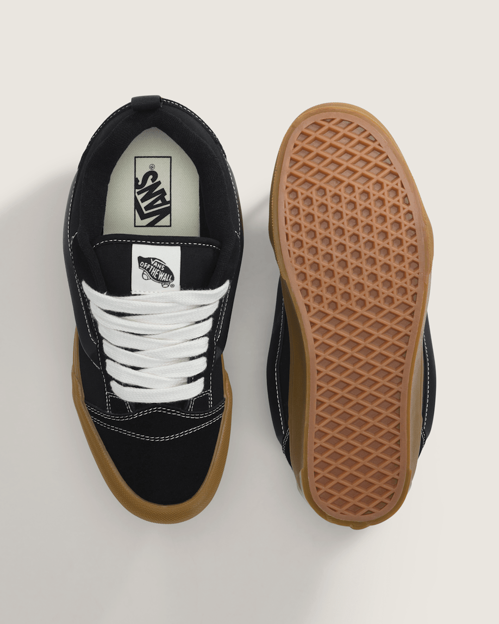Knu Skool Shoe in Gum Black | Vans on sale