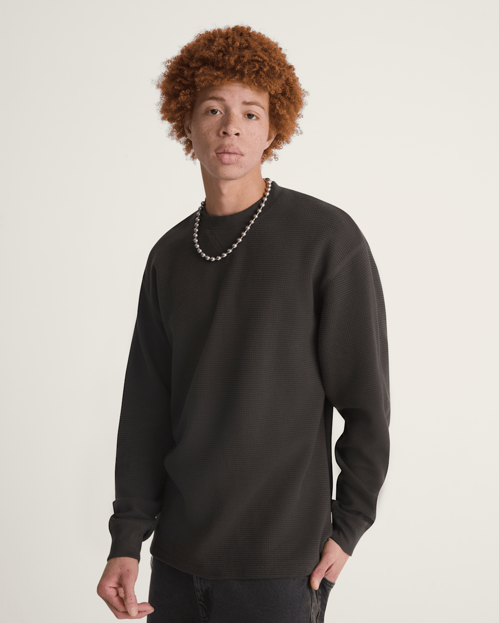 Navigate Thermal Long Sleeve Shirt in Faded Black | Vans near me