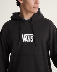Stretch Logo Pullover Hoodie in Black / White | Vans near me