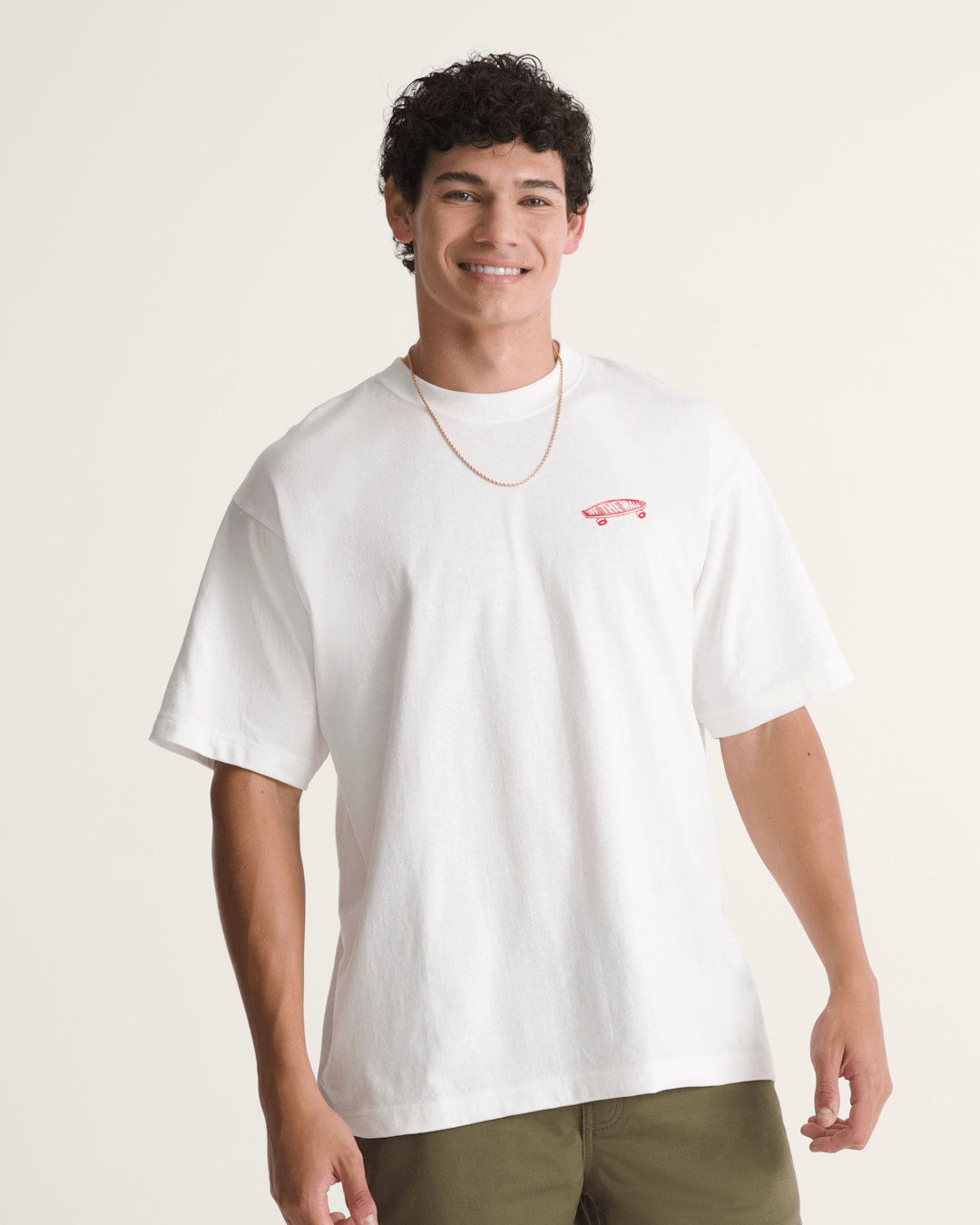 Premium Full Deck T-Shirt in Egret White | Vans on sale