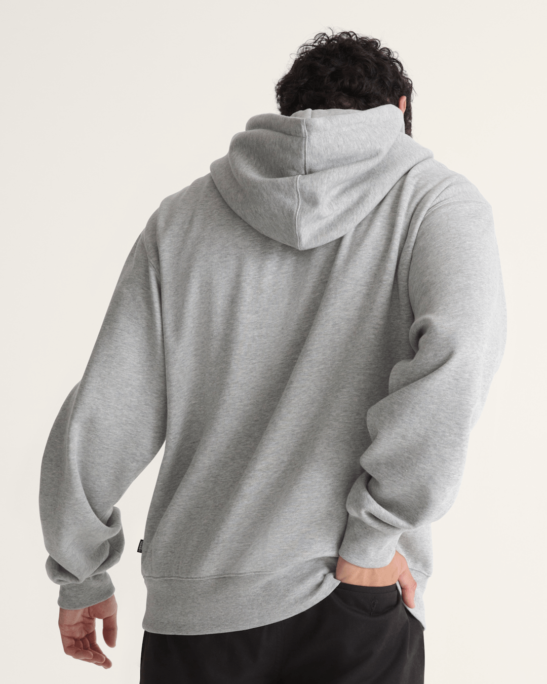 Stretch Logo Pullover Hoodie in Cement Heather Grey | Vans on sale
