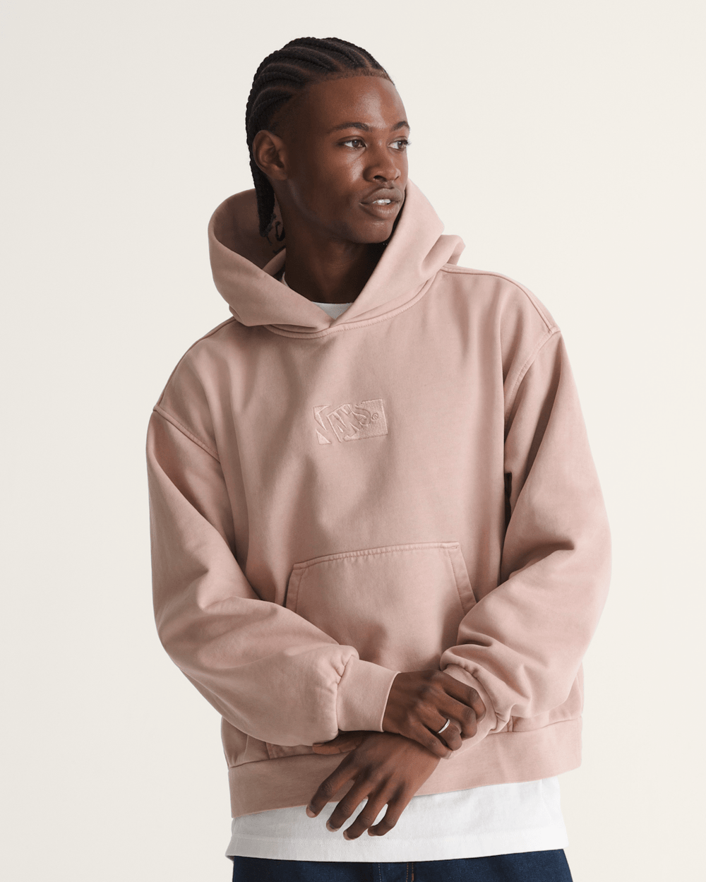 Premium Pullover Hoodie in Warm Taupe Beige | Vans discount