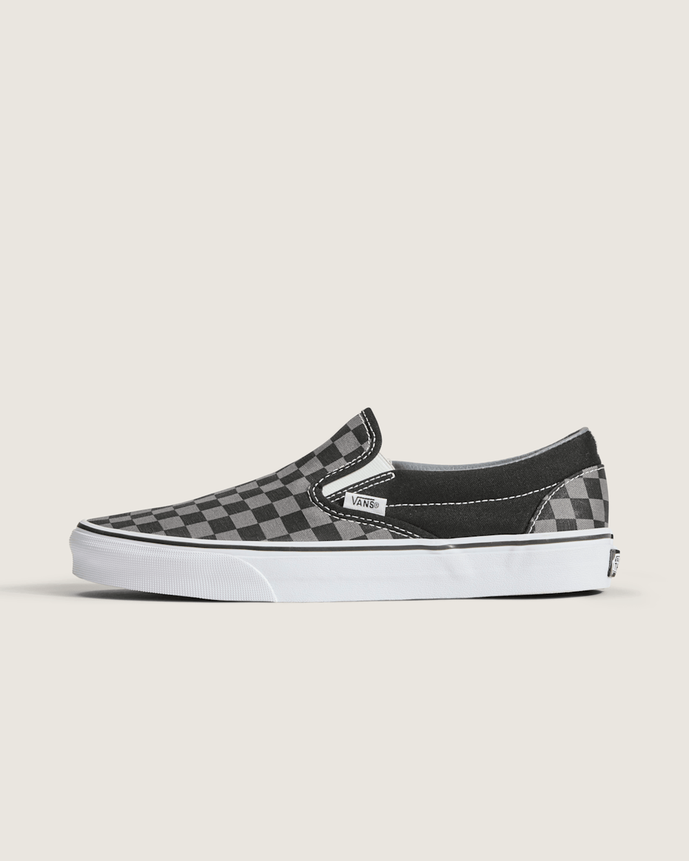 Classic Checkerboard Slip-On Black/Pewter Shoe | Vans online
