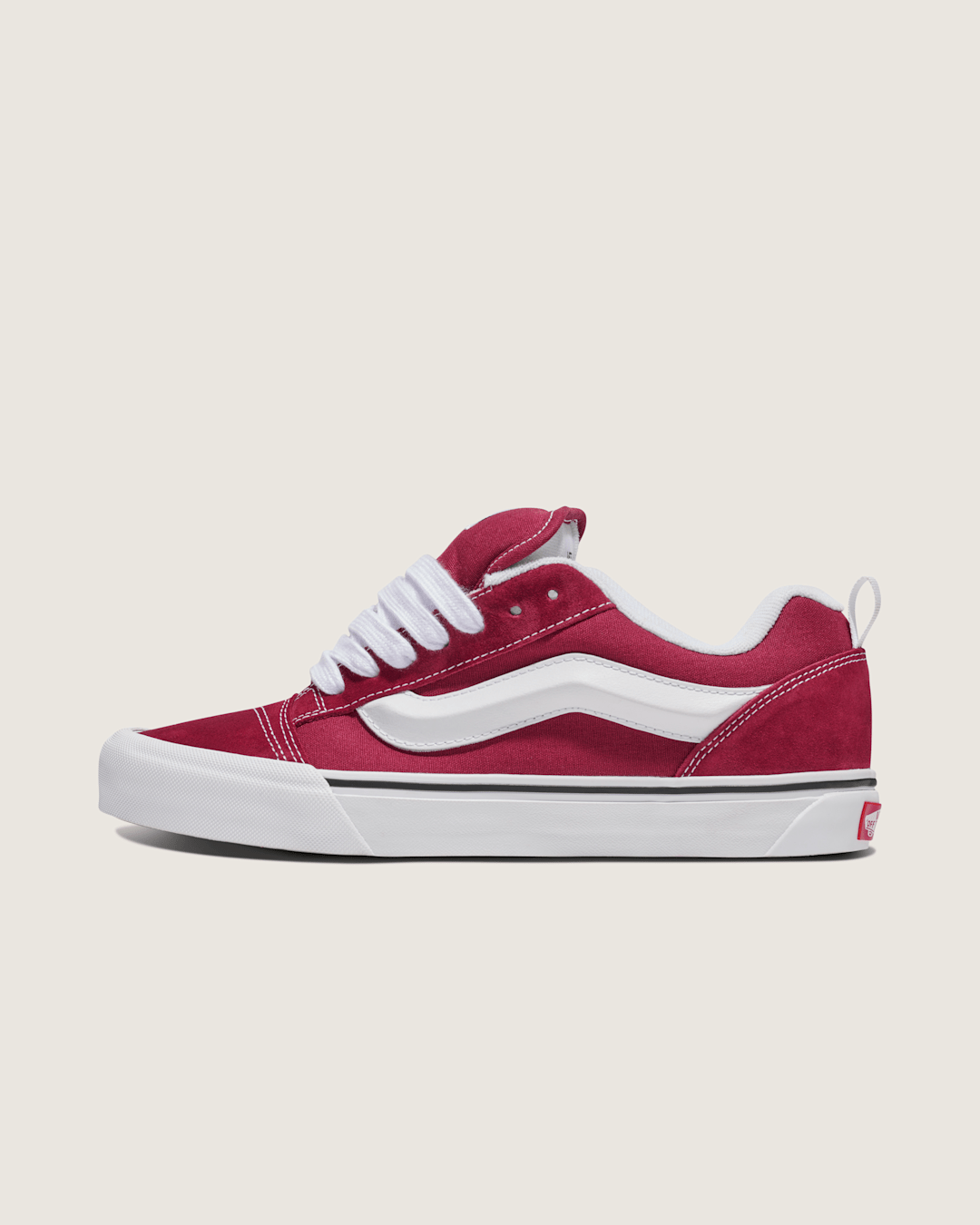 Knu Skool Shoe in Rhododendron Red | Vans on sale