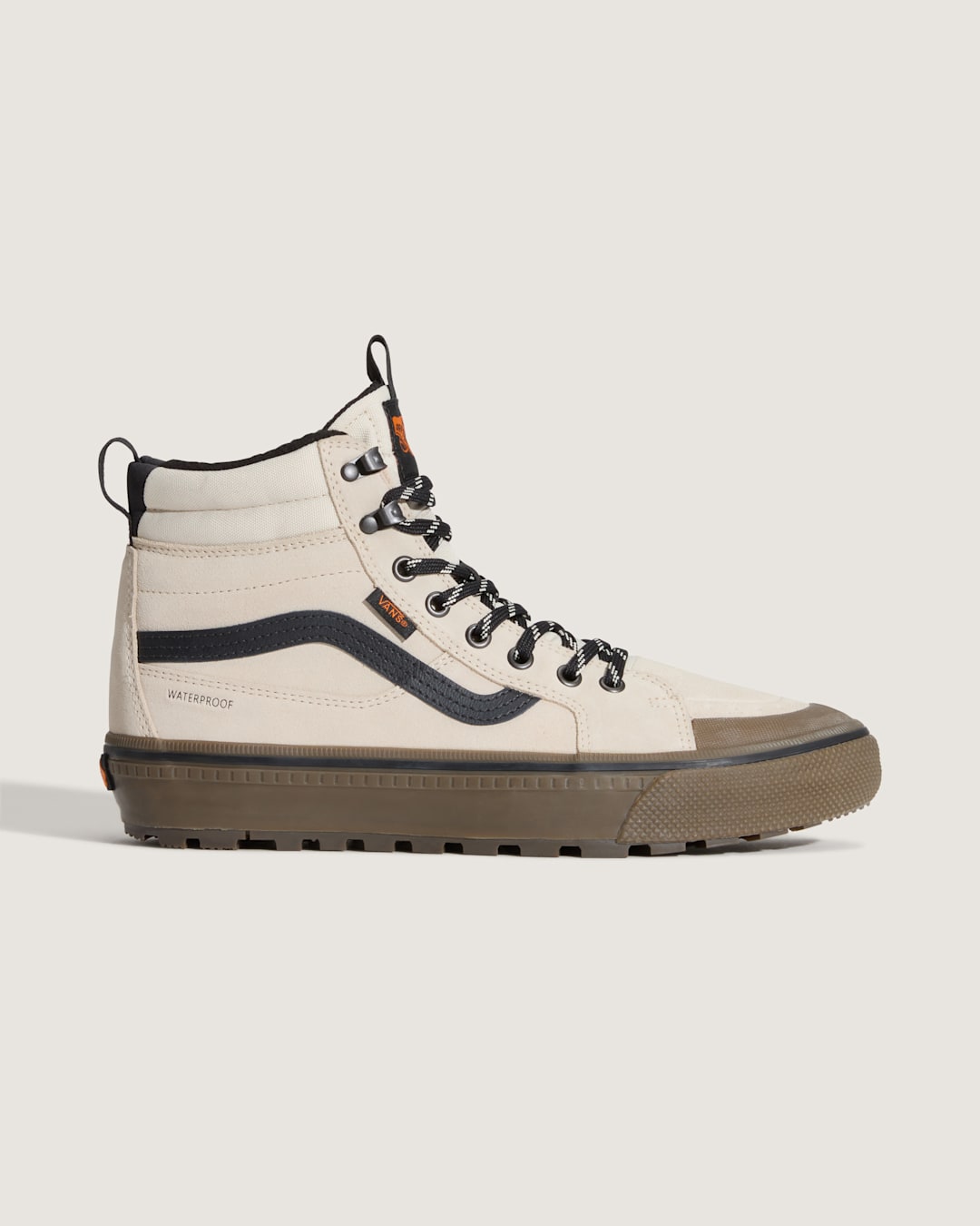 Sk8-Hi Waterproof Insulated Shoe in Oatmeal Beige / Black | Vans outlet