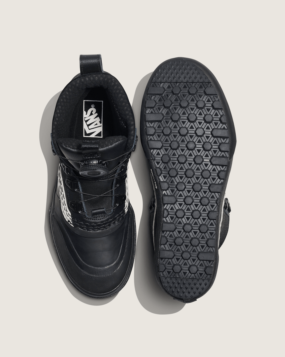 Standard Mid Boa Waterproof Boot in Black | Vans discount