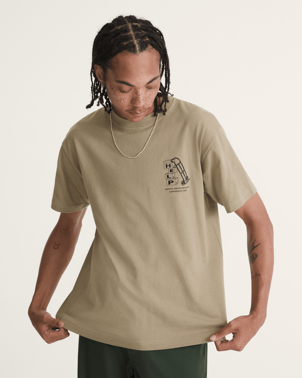 Moving Co T-Shirt in Bay Leaf Brown | Vans sale