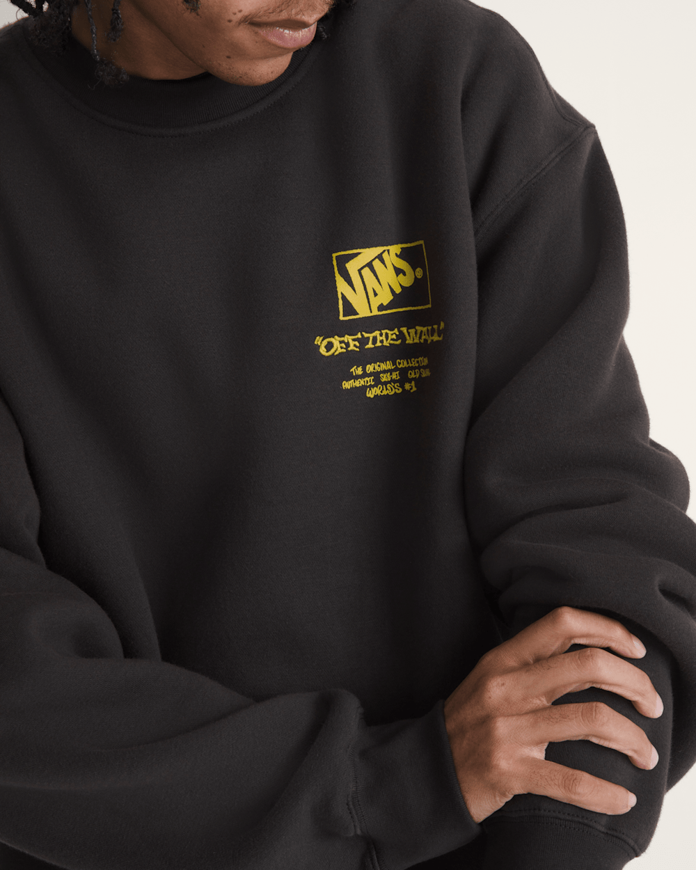 Circle Bones Formula Crew Sweatshirt in Black | Vans on sale