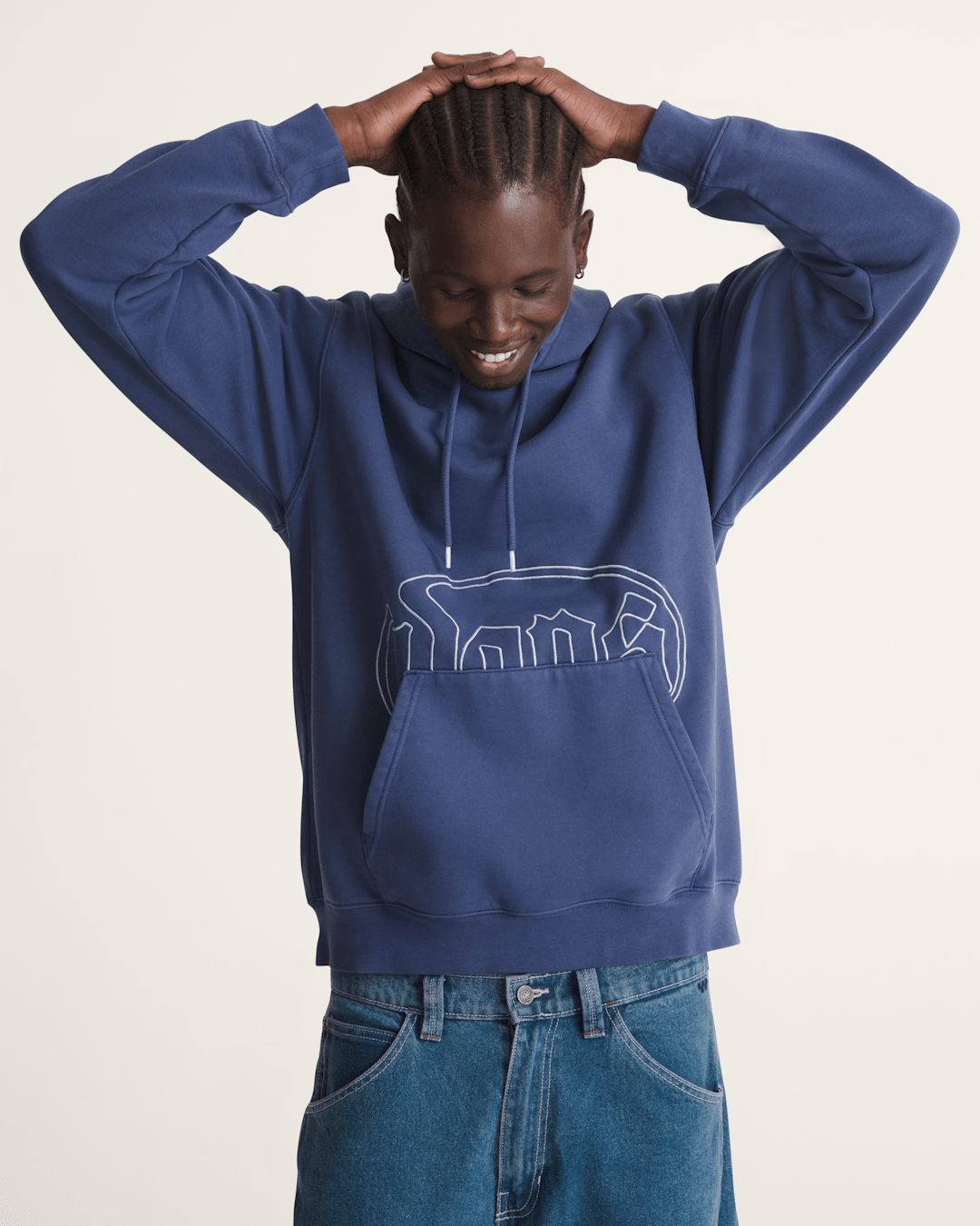 Olde Tymes Pullover Hoodie in Deep Twilight Blue | Vans on sale