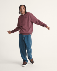 Vans 66 Crew Sweatshirt in Port Royale Red | Vans outlet