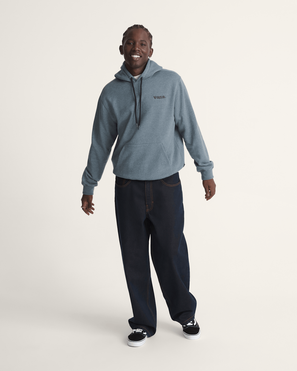 Vans 66 Pullover Sweatshirt in Stormy Weather Black | Vans outlet