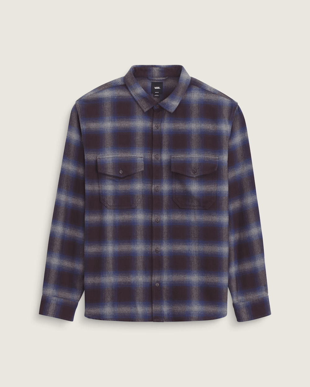 Bixby Plaid Flannel Shirt in Dark Port Red / Pewter Heather Grey | Vans online