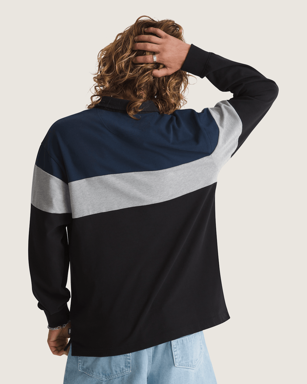 Andy Rugby Long Sleeve Shirt in Black | Vans near me