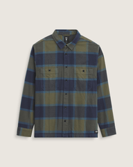 Larkspur Plaid Flannel Shirt in Grape Leaf Green / Parisian Night Blue | Vans online